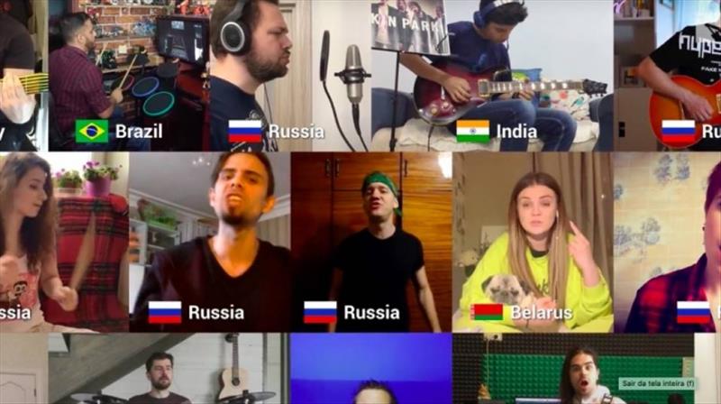 Vídeo reuniu músicos de 35 países durante a quarentena